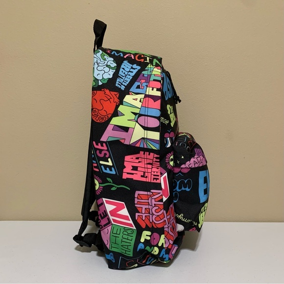 Eastpak Padded Pak'R Out of the Office Jeremyville Print Backpack-NWT - Picture 2 of 11